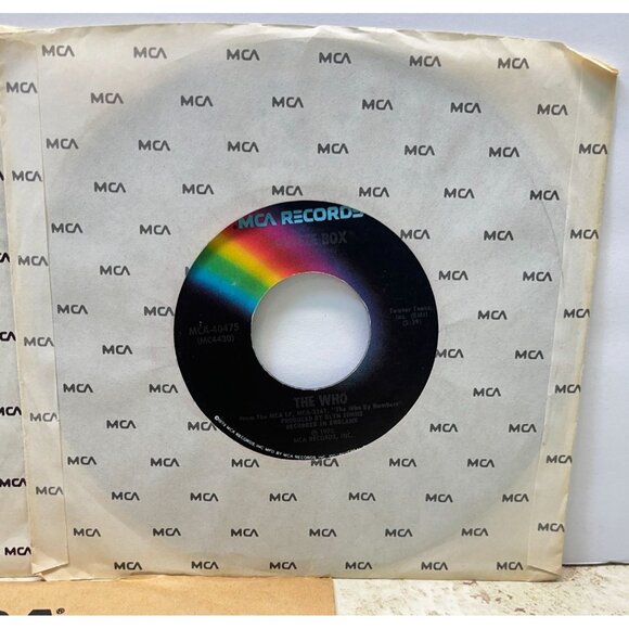 The Who 45 Record Lot of 3 Rock Who Are You Pinball Wizard Squeeze Box - Picture 4 of 8